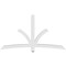 Ekena Millwork Davenport Architectural Grade PVC Gable Bracket, 84"W x 45 1/2"H x 4"D x 4"F, 13/12 Pitch GBP084X46X0404DAV00 - alternate 5